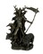 Hel Norse Goddess of the Underworld Holding Scythe with Birds and Wolf Statue